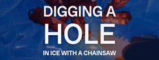 Digging A Hole In Ice With A Chainsaw