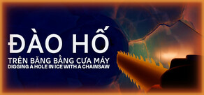 Đào hố trên băng bằng cưa máy