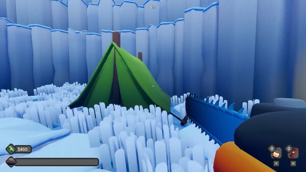 Digging A Hole In Ice With A Chainsaw screenshot 5