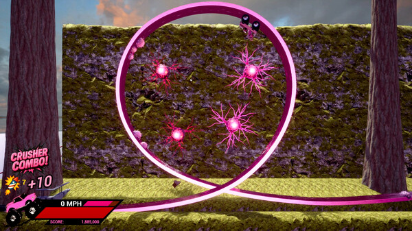 Screenshot of Cancer Crusher USA gameplay showing in-action mechanics