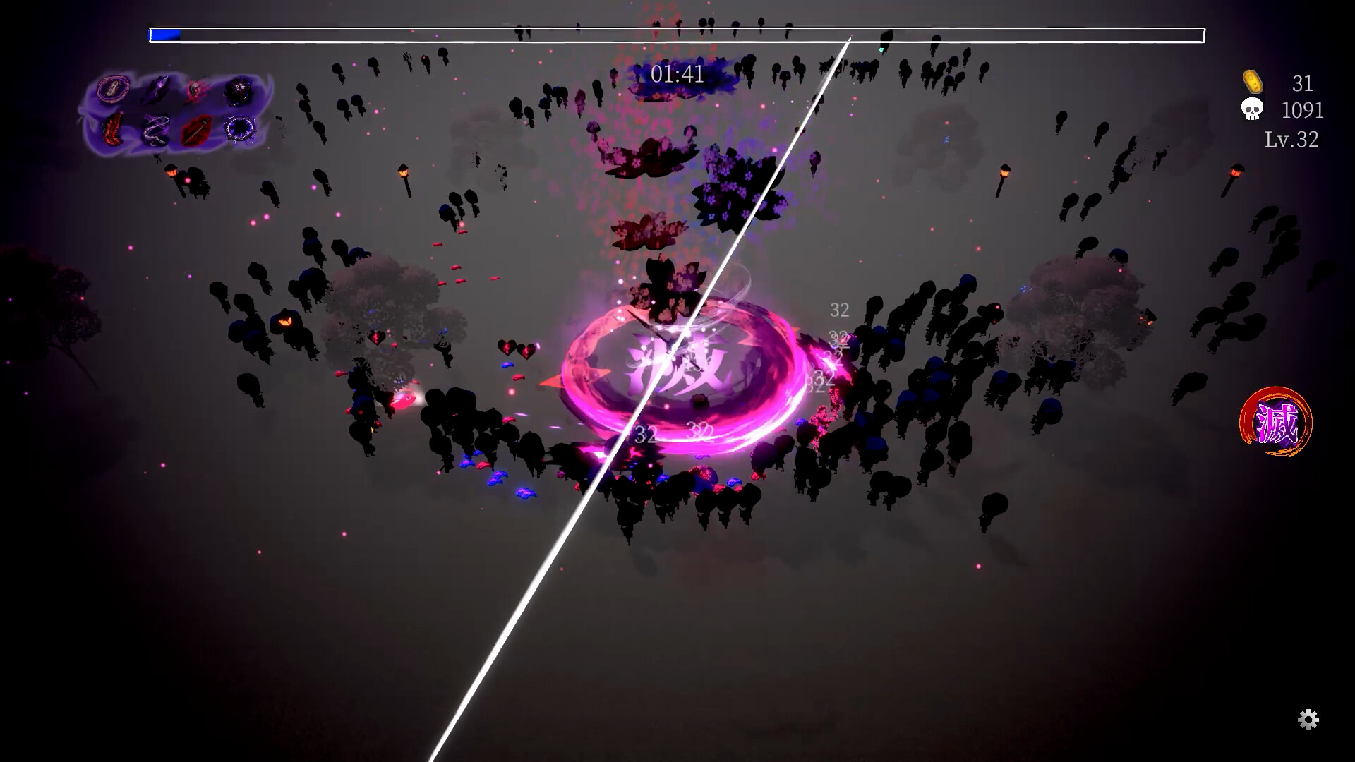 Oiran Survival: Edo Yokai Rush screenshot #1