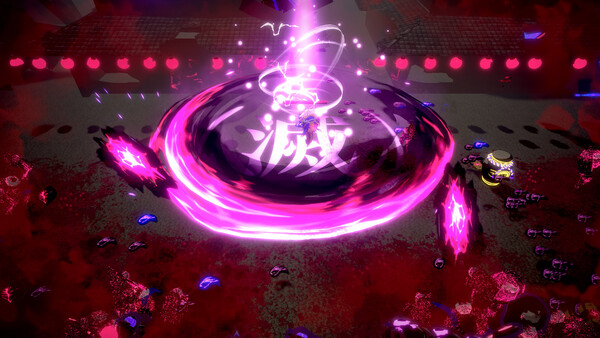 Screenshot of Oiran Survival: Edo Yokai Rush gameplay showing in-action mechanics