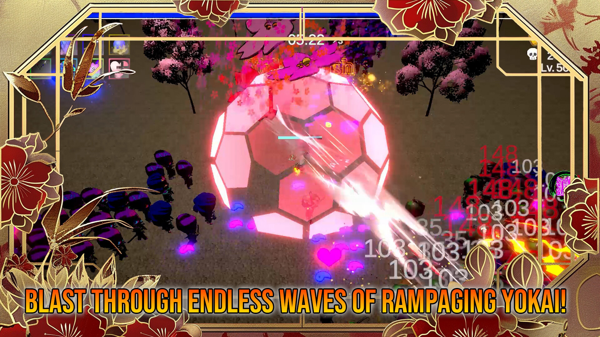 Oiran Survival: Edo Yokai Rush screenshot #1