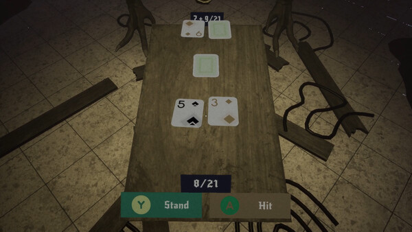 Screenshot of Decksroom gameplay showing in-action mechanics
