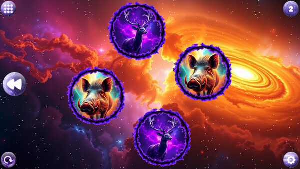 Скриншот 1 из игры Space Memory: Artiodactyls