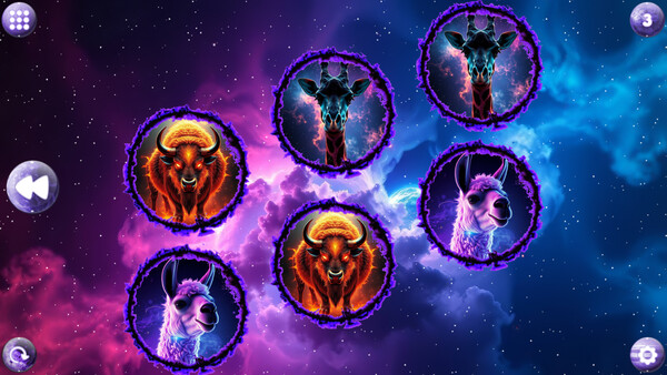 Скриншот 2 из игры Space Memory: Artiodactyls