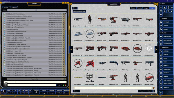 Fantasy Grounds - Traveller - The Fifth Frontier War: Armies of the Fifth Frontier War