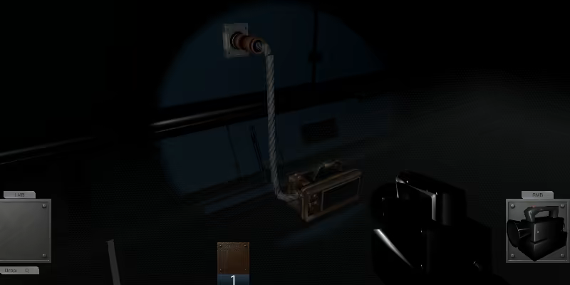 A portable battery plugged into a wall socket.