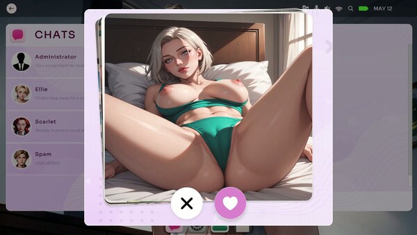 Скриншот из OnlySluts: WAIFU MATCH 