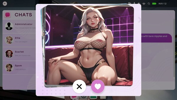 Скриншот из OnlySluts: WAIFU MATCH 