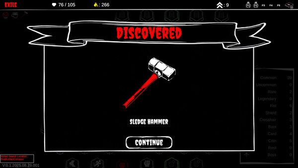 Screenshot of BLOOD CRUCIBLE gameplay showing in-action mechanics