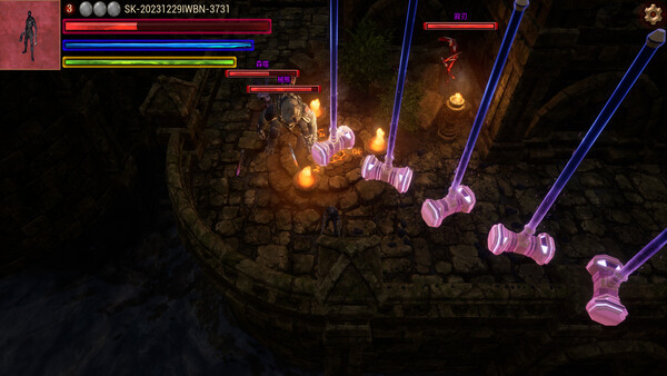 Screenshot of DreamHero gameplay showing in-action mechanics