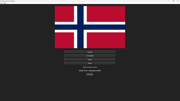 Скриншот из Ethan's Flag Quiz Game