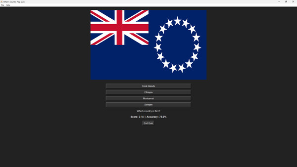 Скриншот из Ethan's Flag Quiz Game