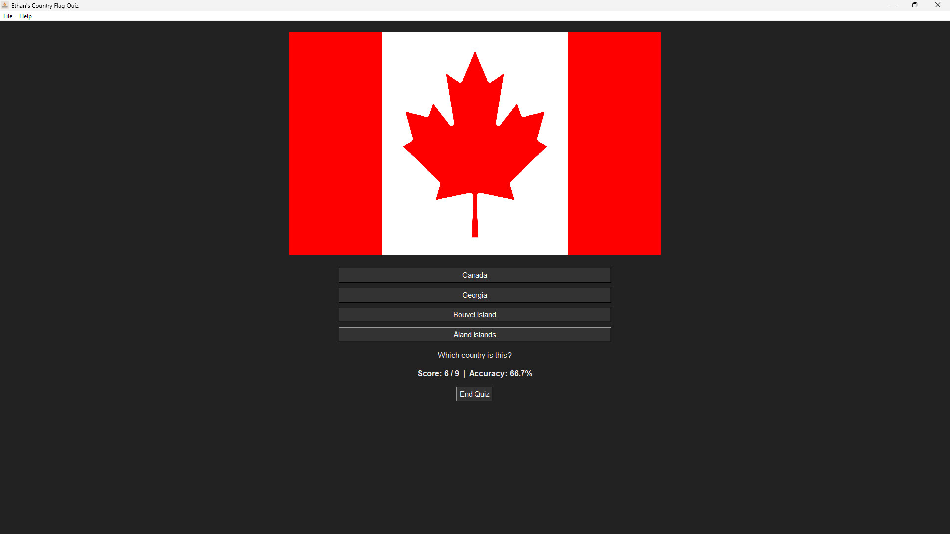 Ethan's Flag Quiz Game screenshot #6