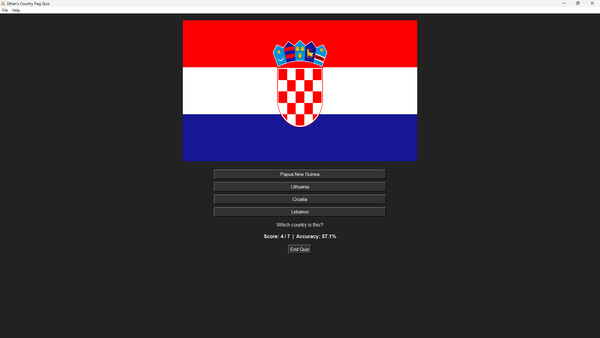 Скриншот из Ethan's Flag Quiz Game