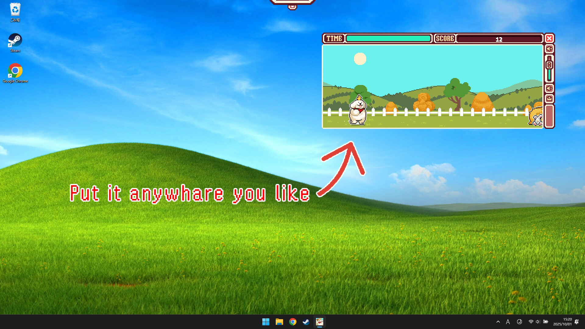 #1. Fidget Widget (Steam) Ved: tatsumaki games