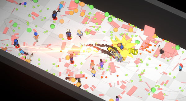 Screenshot of Drift Market gameplay showing in-action mechanics