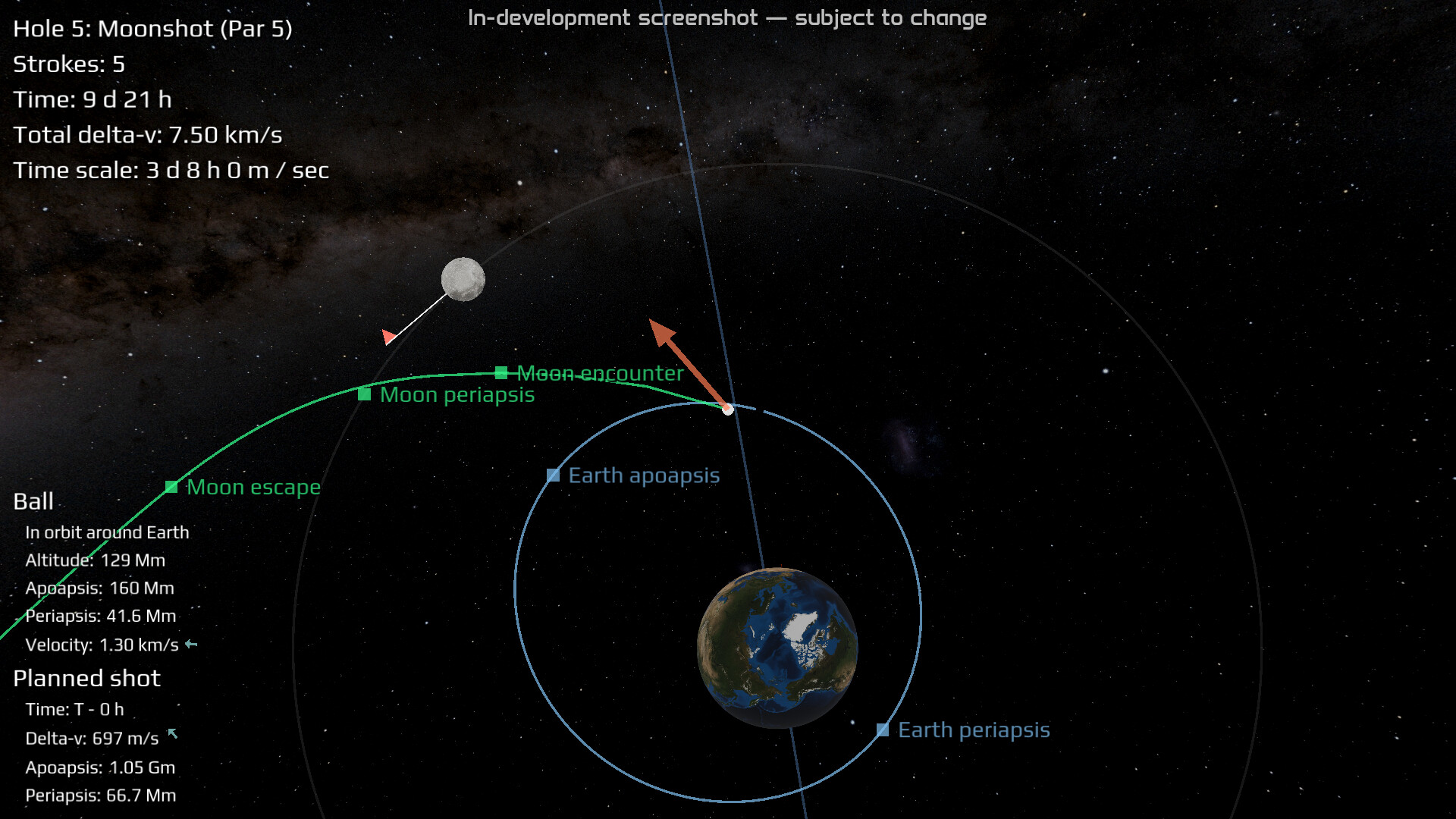 Celestial Golf screenshot #3