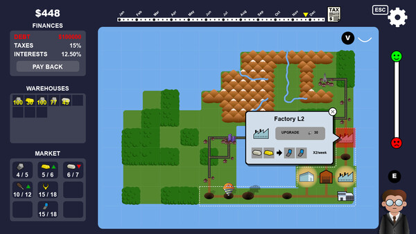 Screenshot of Mega Drill - World Domination gameplay showing in-action mechanics