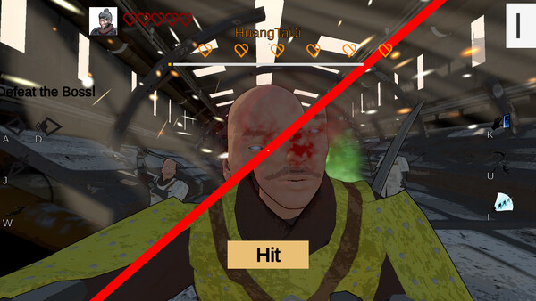 Screenshot of Six Slashes gameplay showing in-action mechanics