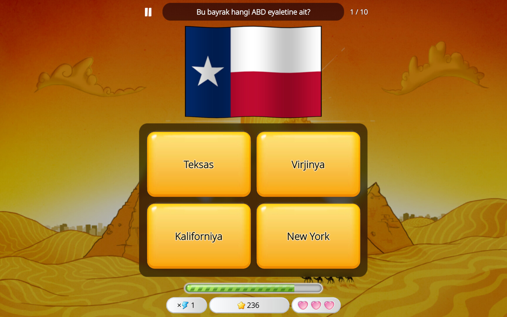 Dünya Başkentleri Quiz - Bayraklar screenshot 1