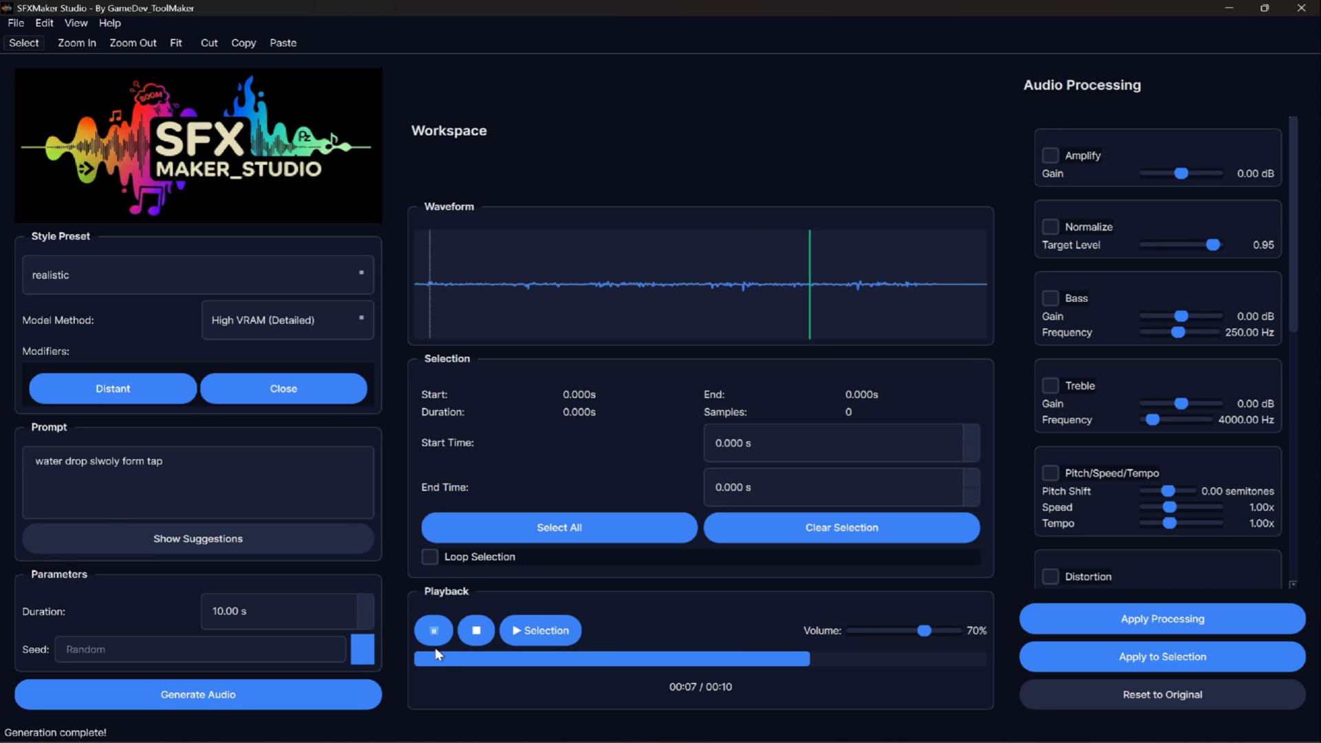 #1. SFX MAKER STUDIO (Steam) Podle: GameDev_ToolMaker
