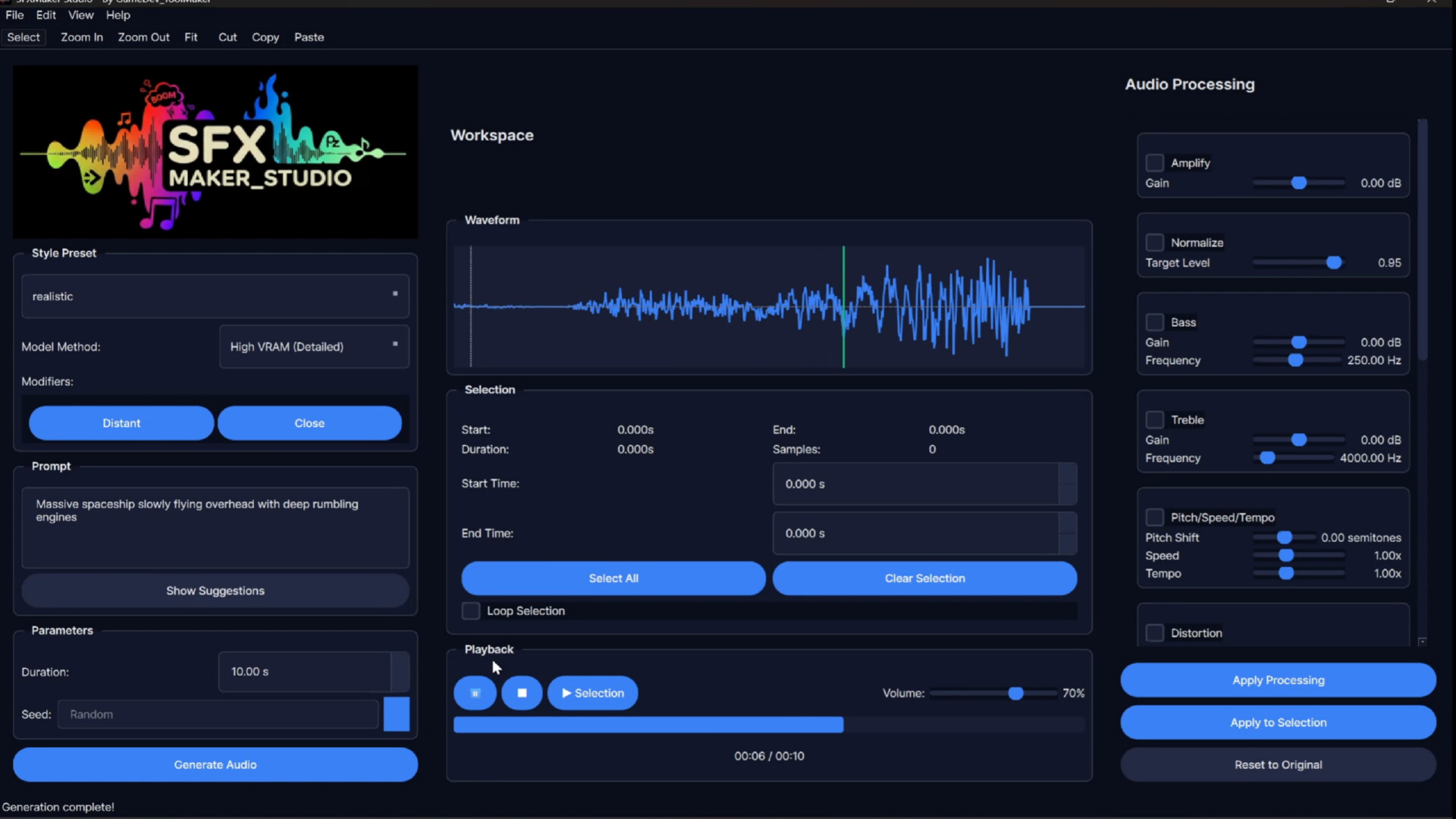#2. SFX MAKER STUDIO (Steam) Podle: GameDev_ToolMaker