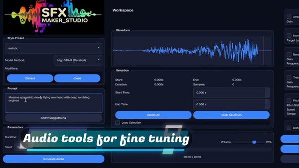 Скриншот из SFX MAKER STUDIO Скриншот из SFX MAKER STUDIO