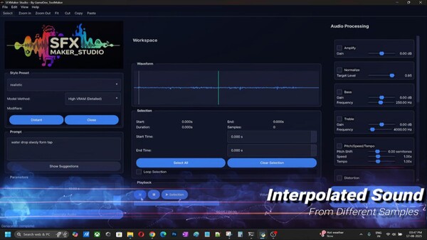Скриншот из SFX MAKER STUDIO Скриншот из SFX MAKER STUDIO