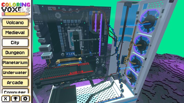 Coloring Voxels - Computer Pack
