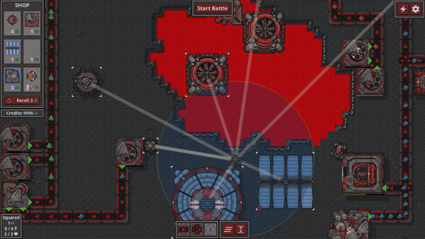 Screenshot of The Factory Must Fall gameplay showing in-action mechanics