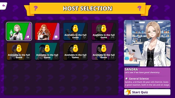 A Sexy Quiz Show Demo