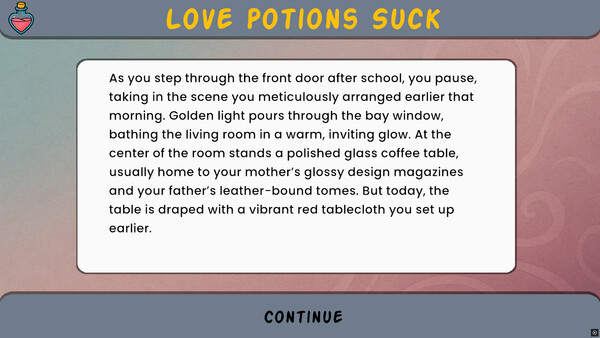 Love Potions Suck: A Text Romance for steam Love Potions Suck: A Text Romance for steam