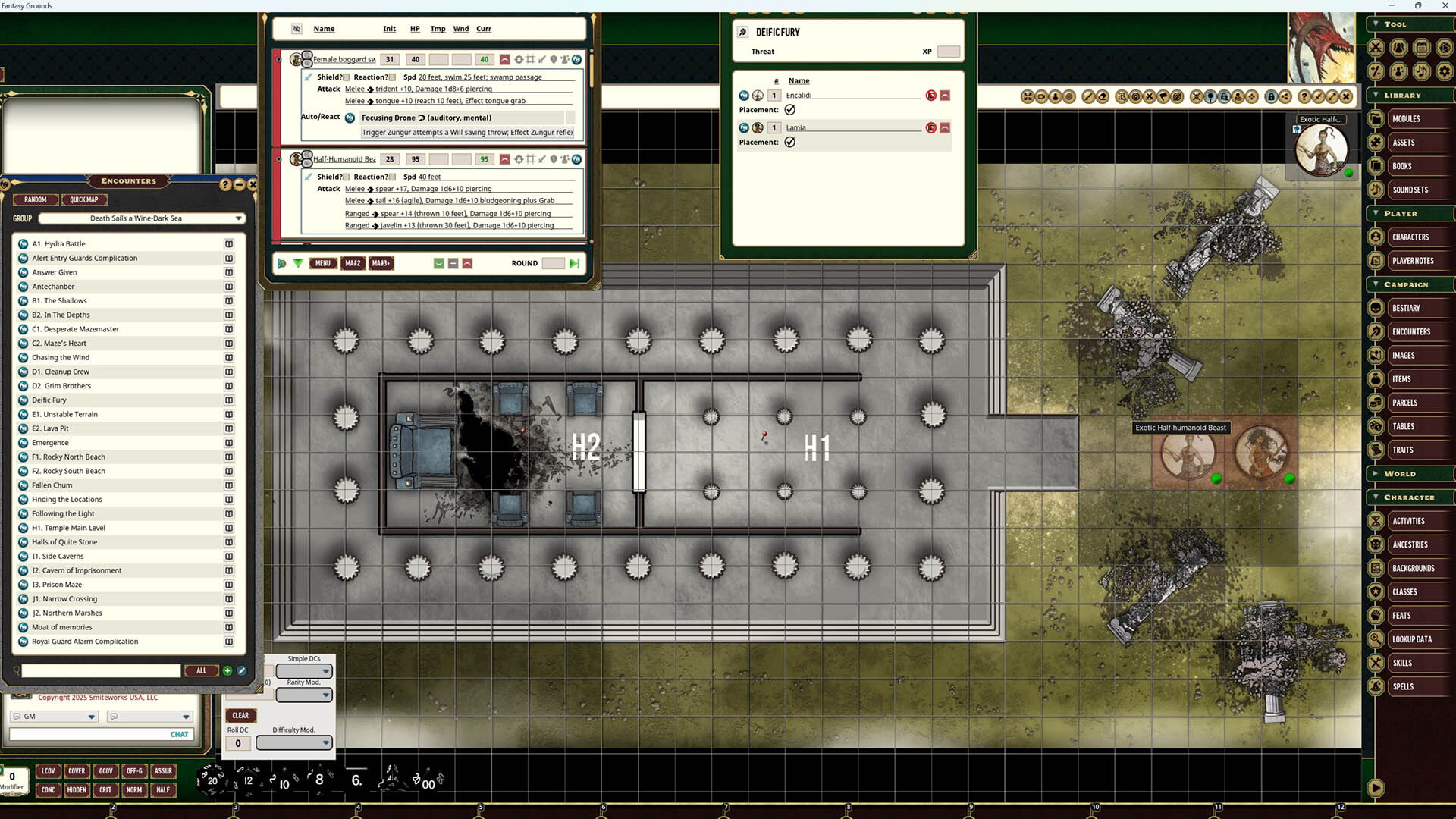 Fantasy Grounds - Pathfinder 2 RPG - Myth-Speaker Adventure Path: Death Sails a Wine-Dark Sea (2 of 3) Featured Screenshot #1