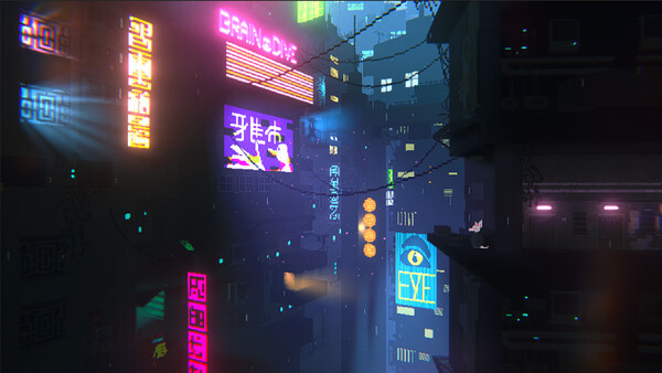 Screenshot of Night Lurker gameplay showing in-action mechanics