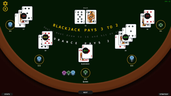 Blackjack Trainer game for Linux 1