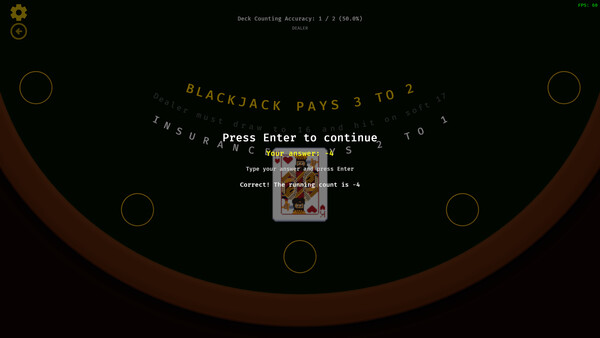 Blackjack Trainerfor windows and Linux 1