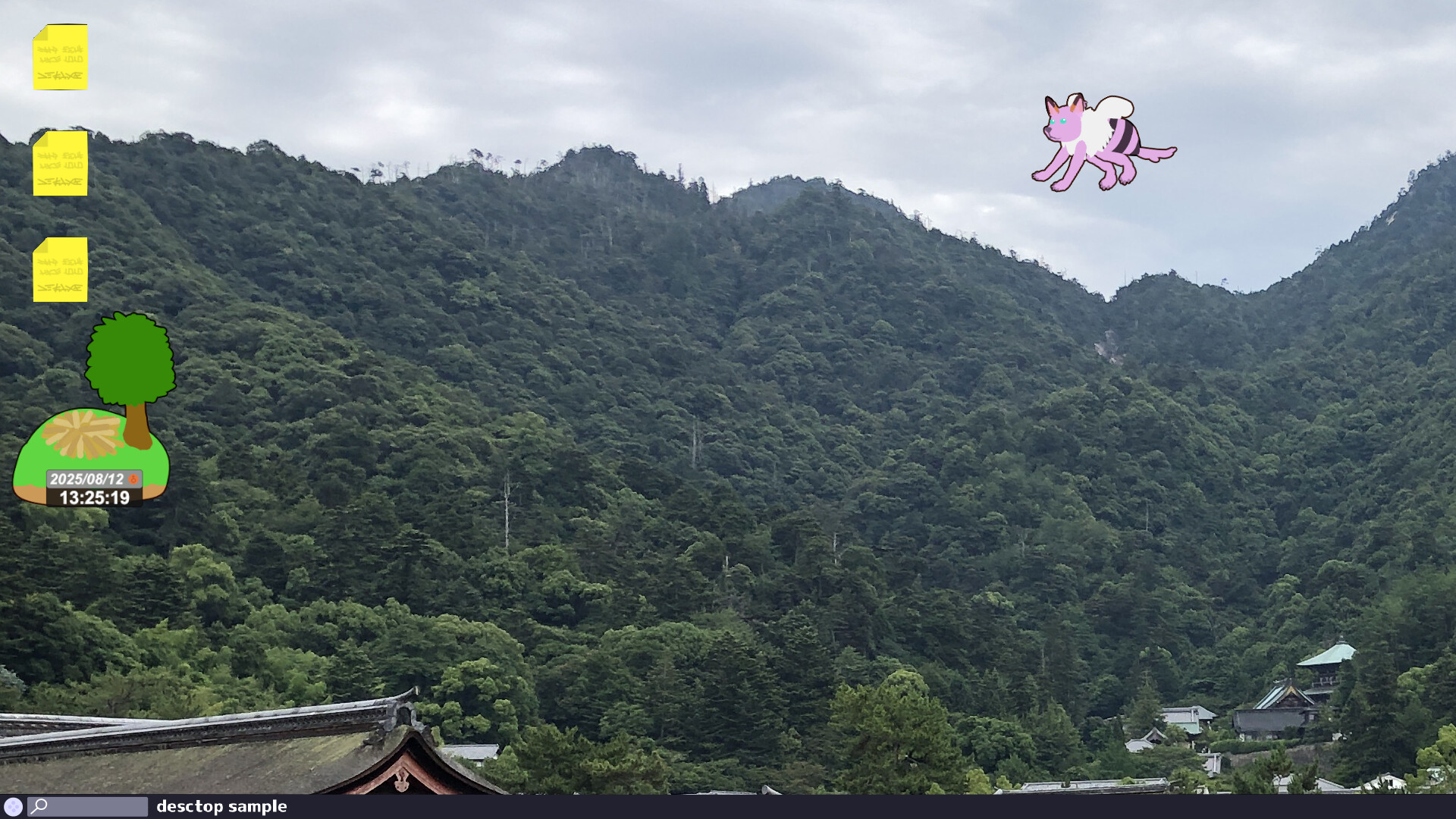 #2. Desktop Mascot ~ Tasmon's Little Island Demo (Steam) By: Rusimitu Games