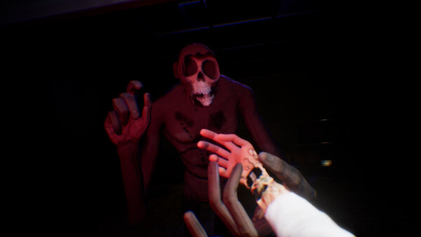 Screenshot of GrimRail gameplay showing in-action mechanics