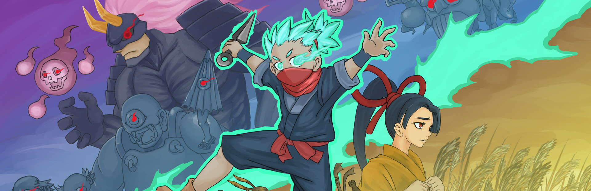 Ninja boy and Yo-kai