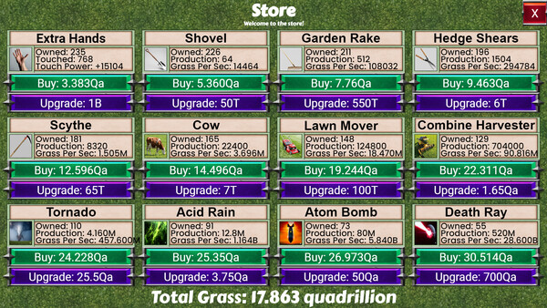 Grass Toucher Demo