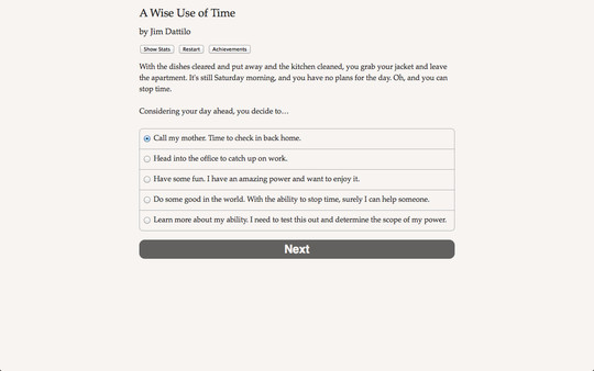 A Wise Use of Time