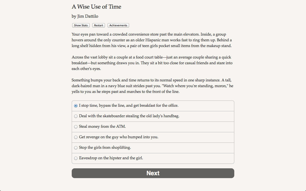 screenshot of A Wise Use of Time 5