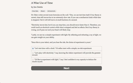 A Wise Use of Time