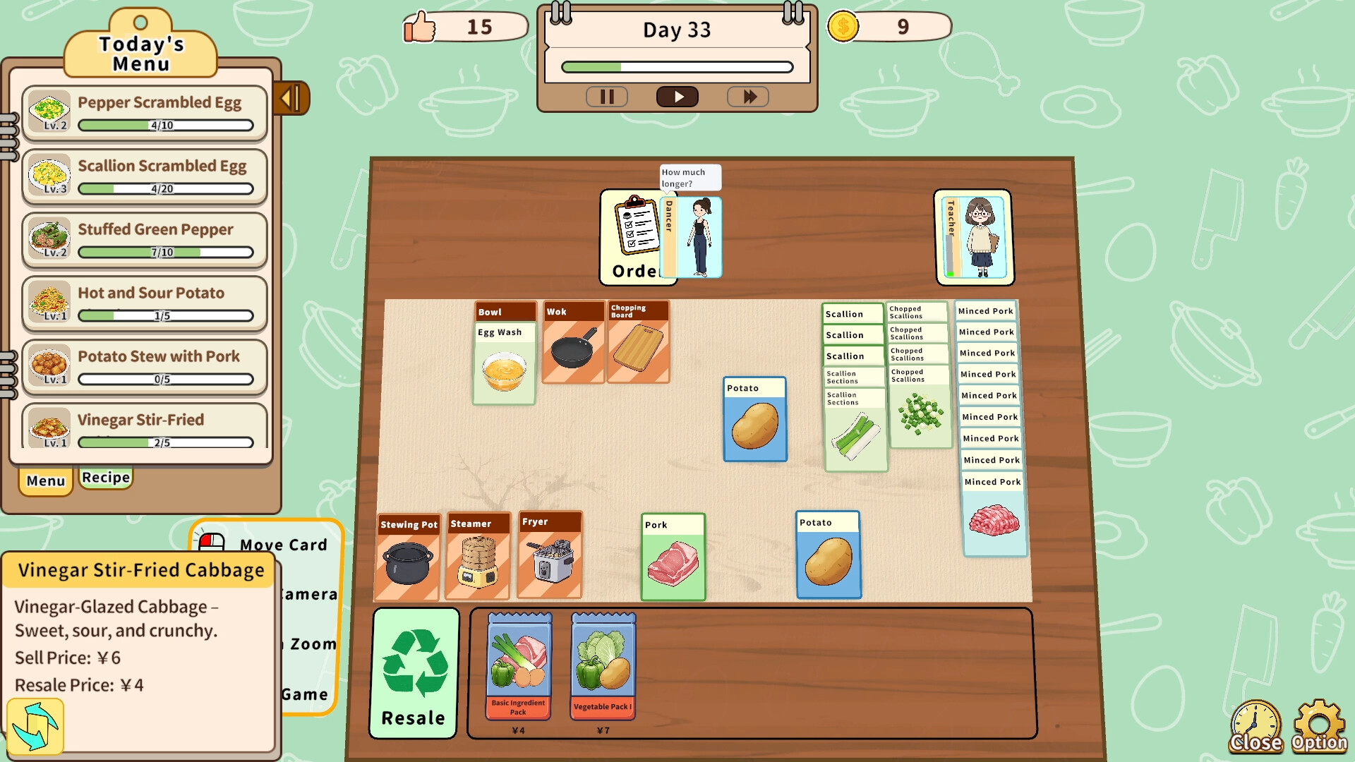 Card Sim: Chinese Restaurant screenshot #2