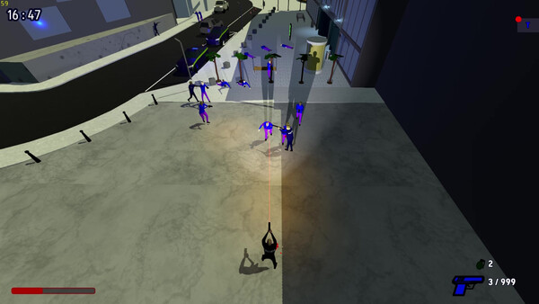 Screenshot of Unmarked City gameplay showing in-action mechanics