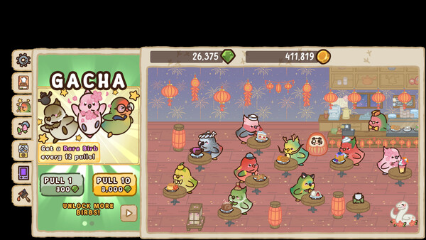 Cafe Cafe: Idle Bird Collector.