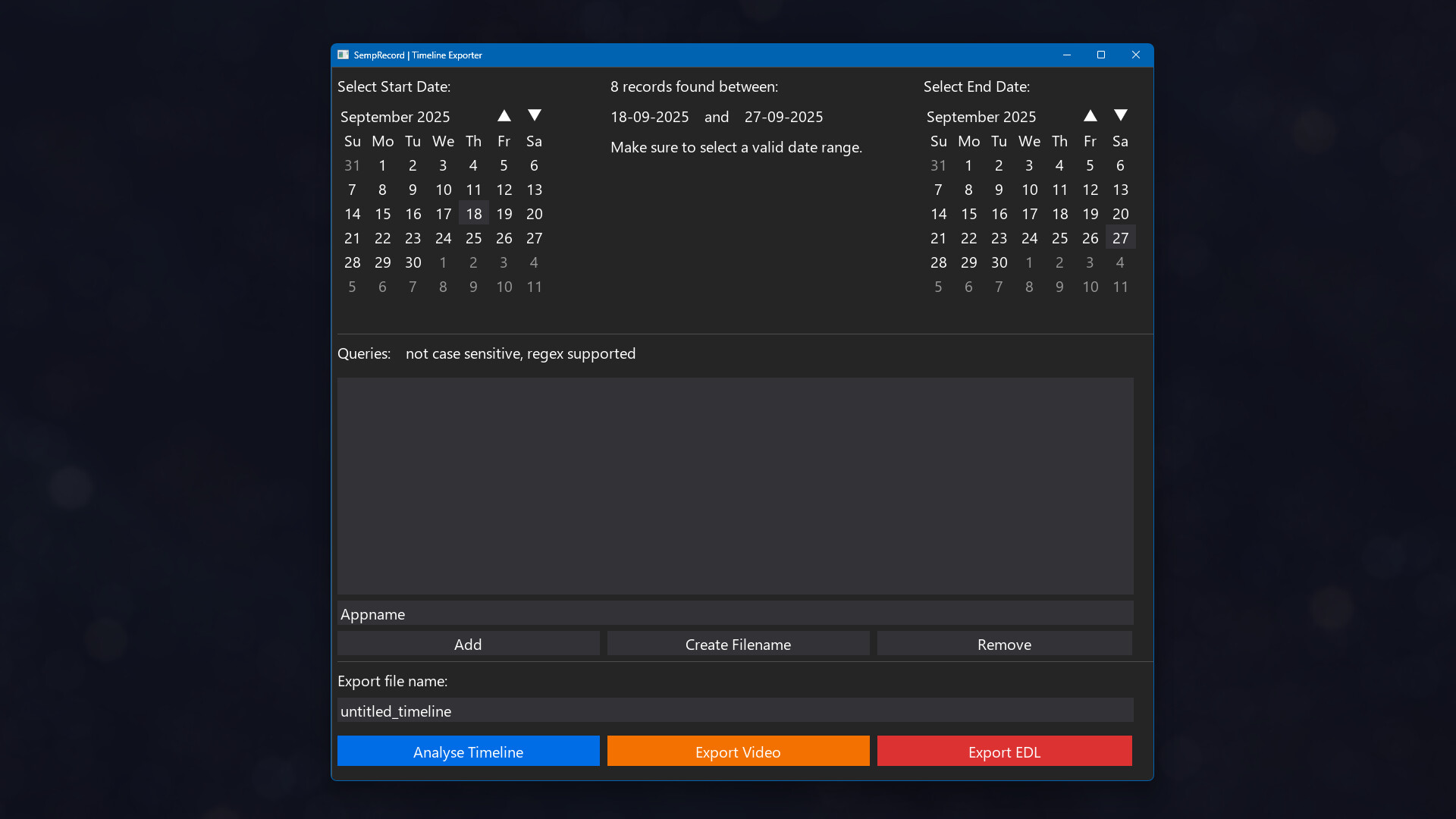 SempRecord Featured Screenshot #1