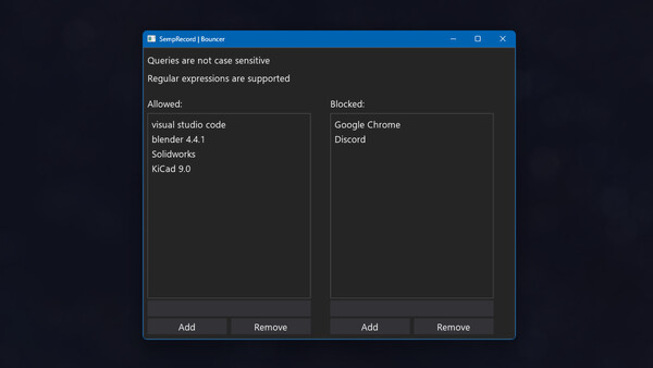 SempRecord screenshot 3